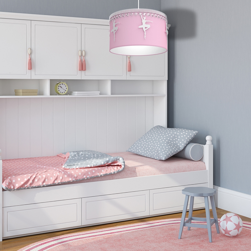 Lampadario a sospensione per bambini BALETNICA 1xE27/60W/230V