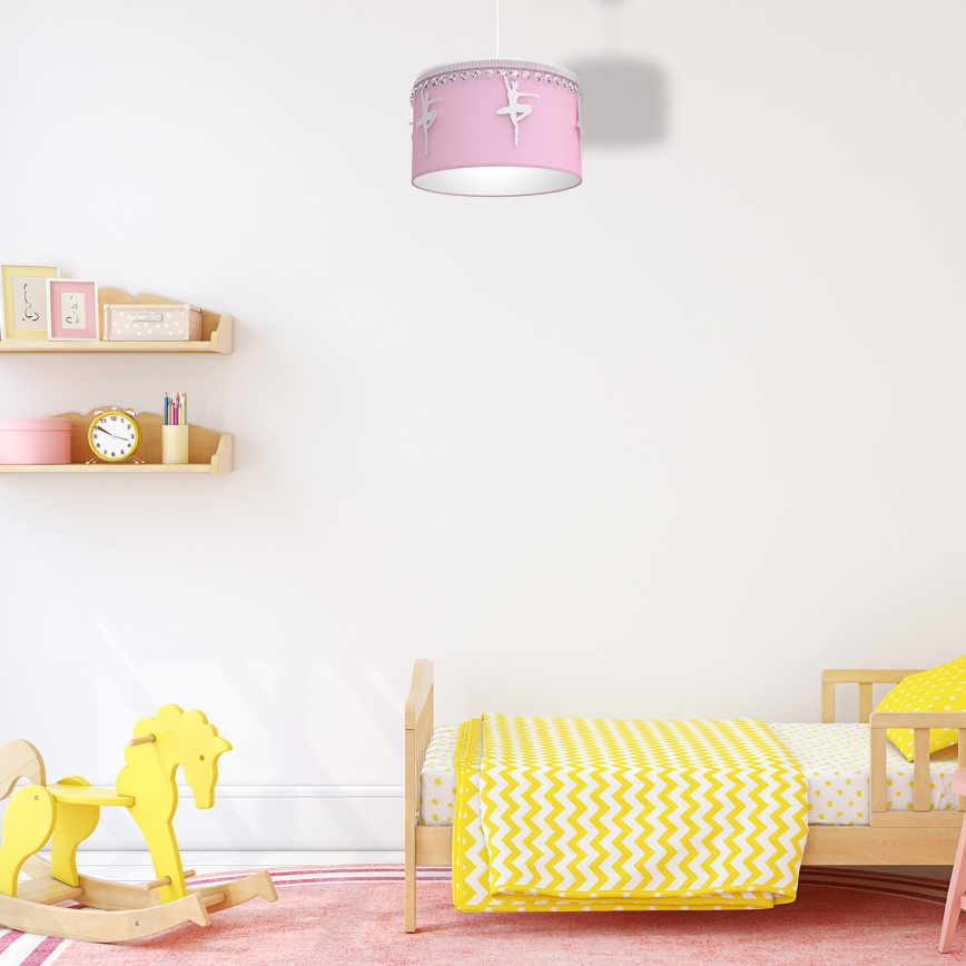 Lampadario a sospensione per bambini BALETNICA 1xE27/60W/230V