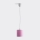 Lampadario a sospensione per bambini DOTS 1xE27/15W/230V diametro 15 cm rosa