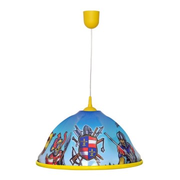 Lampadario a sospensione per bambini KNIGHT 1xE27/15W/230V