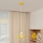 Lampadario a sospensione per bambini STARS 1xE27/15W/230V giallo/bianco