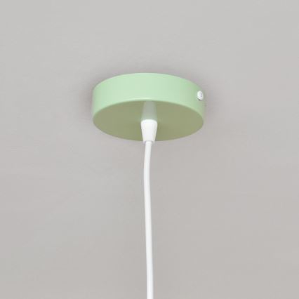 Lampadario a sospensione per bambini STARS 1xE27/15W/230V verde/bianco