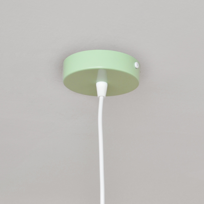 Lampadario a sospensione per bambini STARS 1xE27/15W/230V verde/bianco