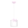 Lampadario a sospensione per bambini SWEET 1xE27/15W/230V bianco/rosa/bow