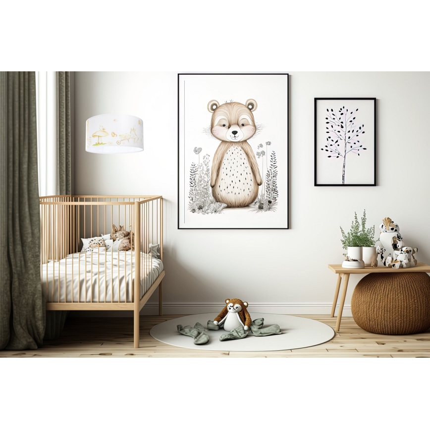 Lampadario a sospensione per bambini SWEET DREAMS 1xE27/60W/230V diametro 30 cm