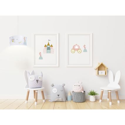 Lampadario a sospensione per bambini SWEET DREAMS 1xE27/60W/230V diametro 30 cm