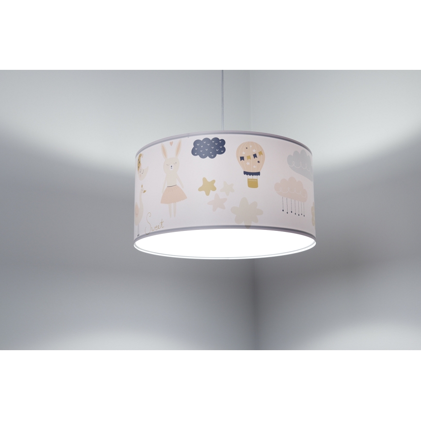 Lampadario a sospensione per bambini SWEET DREAMS 1xE27/60W/230V diametro 30 cm