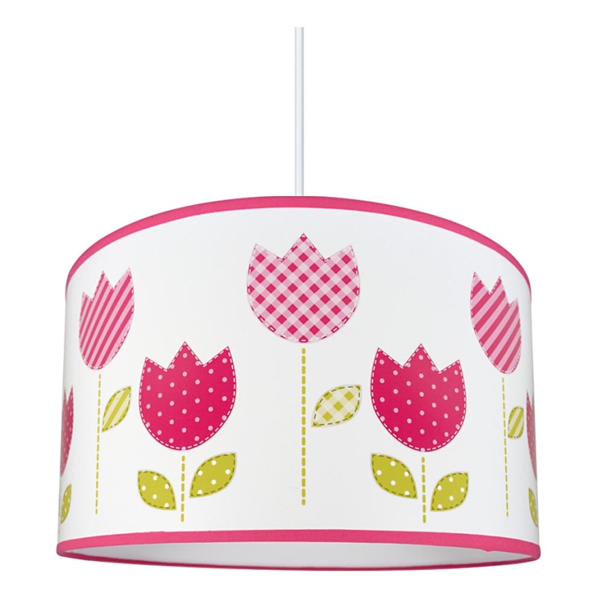 Lampadario a sospensione per bambini TULIPS 1xE27/60W/230V