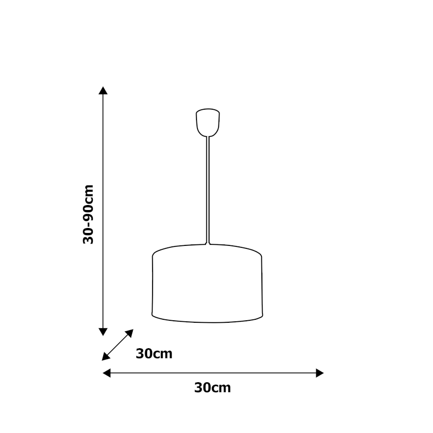 Lampadario a sospensione per bambini UNICORN 1xE27/60W/230V