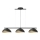 Lampadario a sospensione SOLAR 3xE27/60W/230V nero