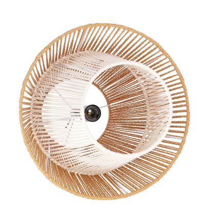 Lampadario a sospensione su cavo AFRICA 1xE27/40W/230V Ø 40 cm marrone/crema