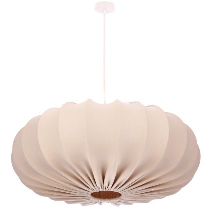 Lampadario a sospensione su cavo CAFEE 1xE27/40W/230V Ø 66 cm beige