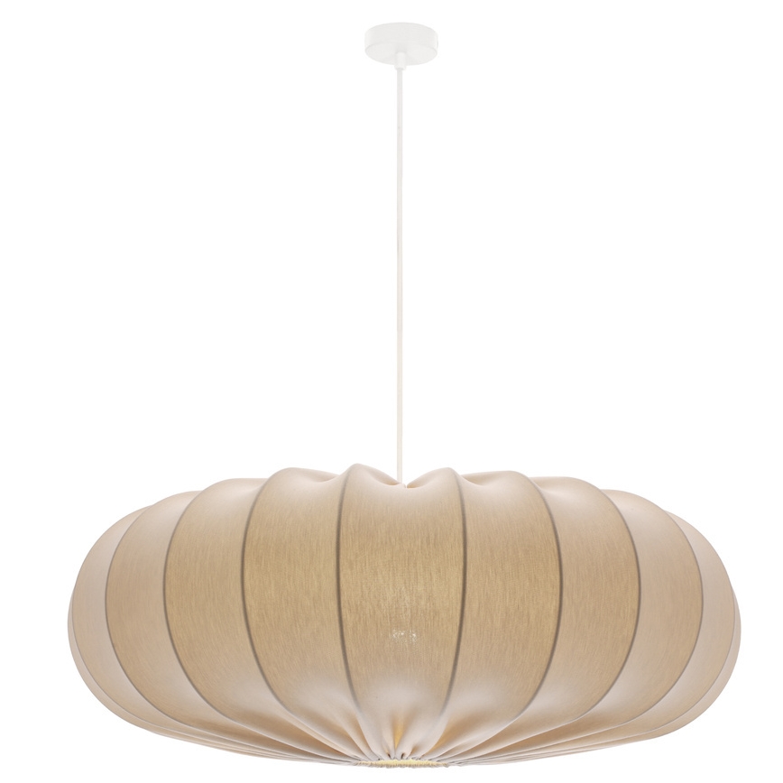 Lampadario a sospensione su cavo CAFEE 1xE27/40W/230V Ø 66 cm beige