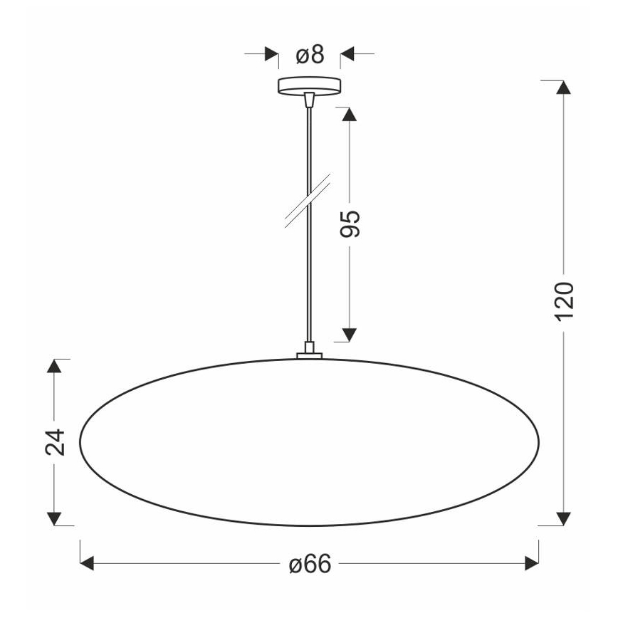 Lampadario a sospensione su cavo CAFEE 1xE27/40W/230V Ø 66 cm beige