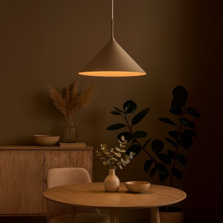 Lampadario a sospensione su cavo CAPITAL 1xGX53/15W/230V, Ø 46 cm, beige