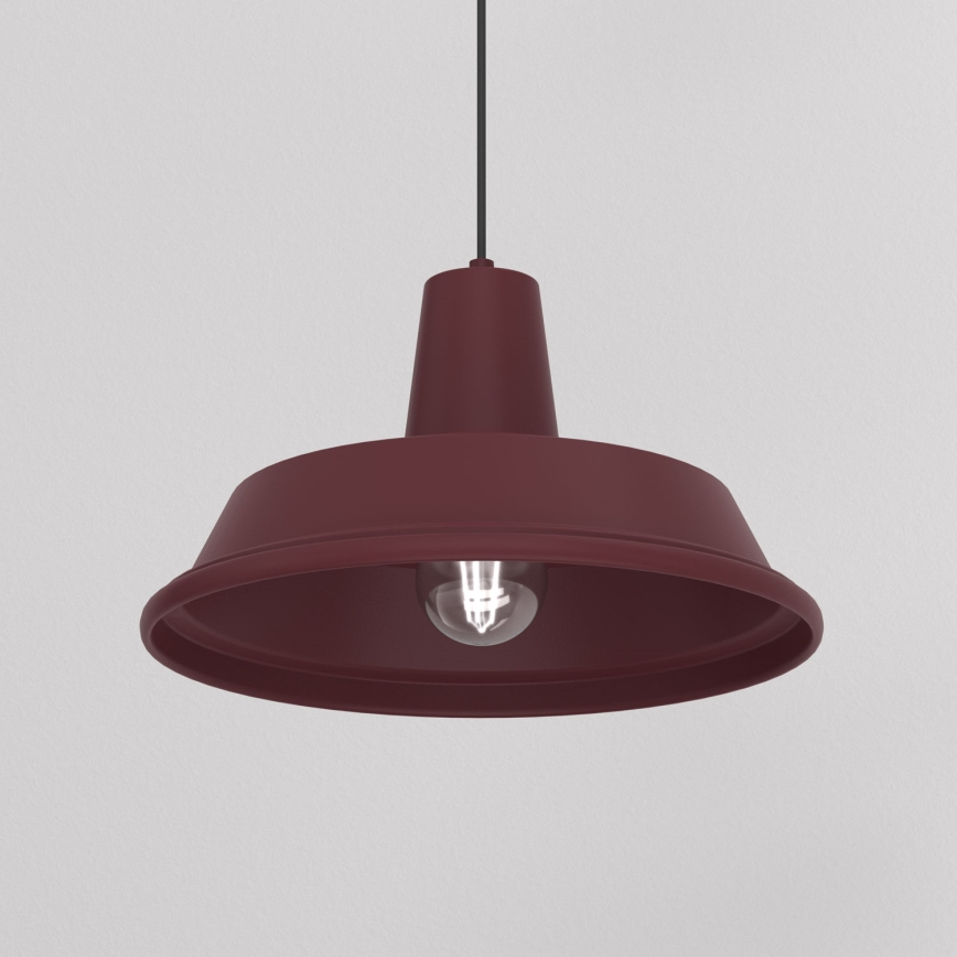 Lampadario a sospensione su cavo CLASS 1xE27/15W/230V borgogna