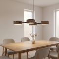 Lampadario a sospensione su cavo DRUMZ 4xE14/10W/230V marrone