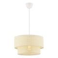 Lampadario a sospensione su cavo ECHO 1xE27/60W/230V crema