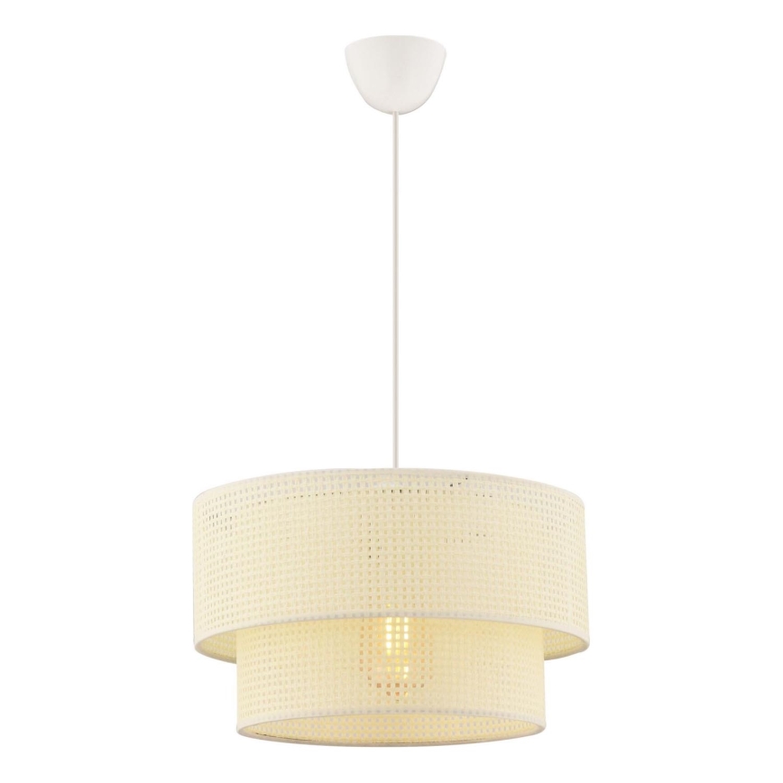 Lampadario a sospensione su cavo ECHO 1xE27/60W/230V crema