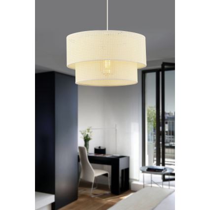 Lampadario a sospensione su cavo ECHO 1xE27/60W/230V crema