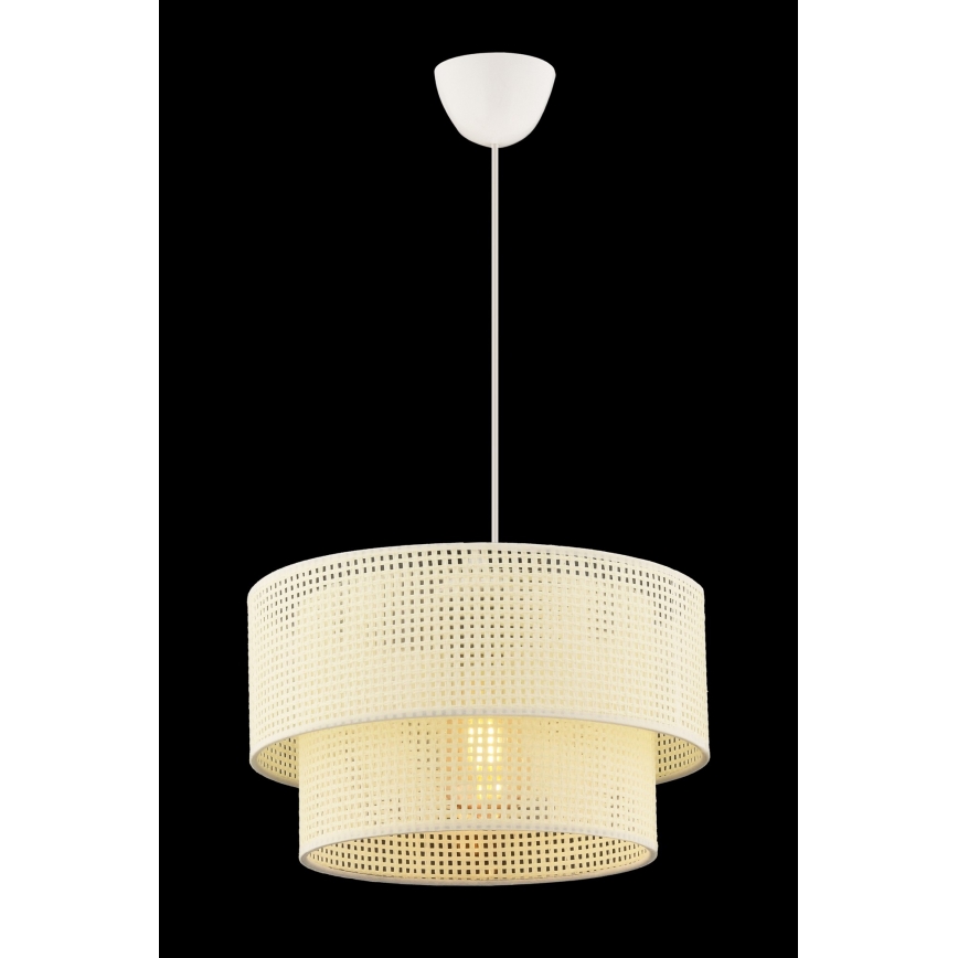 Lampadario a sospensione su cavo ECHO 1xE27/60W/230V crema