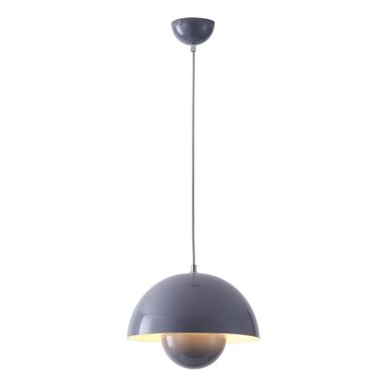Lampadario a sospensione su cavo JARDEN 1xE27/15W/230V grigio