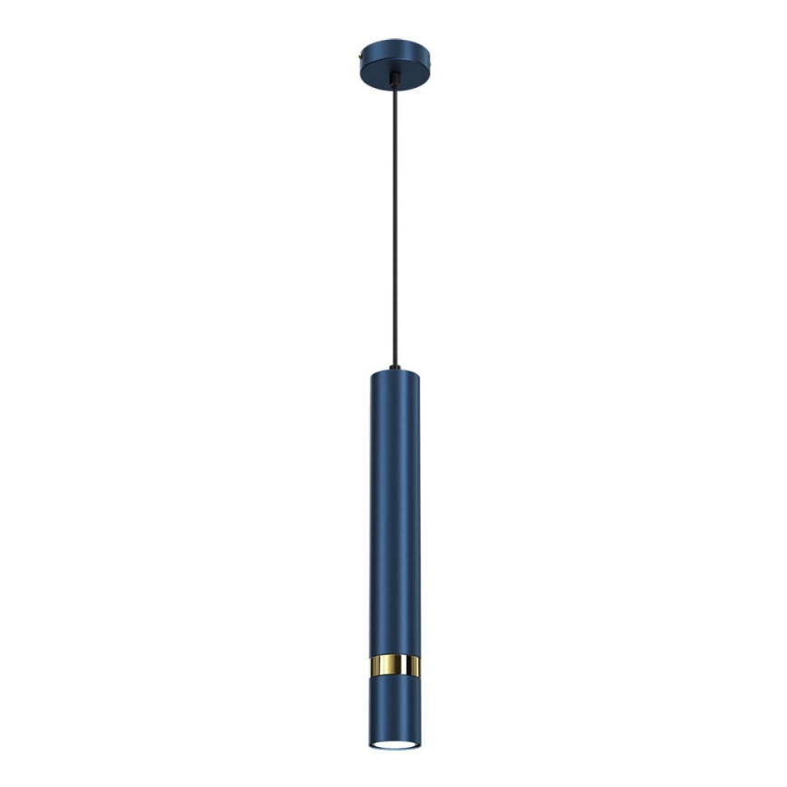 Lampadario a sospensione su cavo JOKER 1xGU10/25W/230V blu/oro