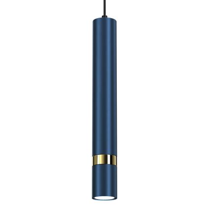 Lampadario a sospensione su cavo JOKER 1xGU10/25W/230V blu/oro