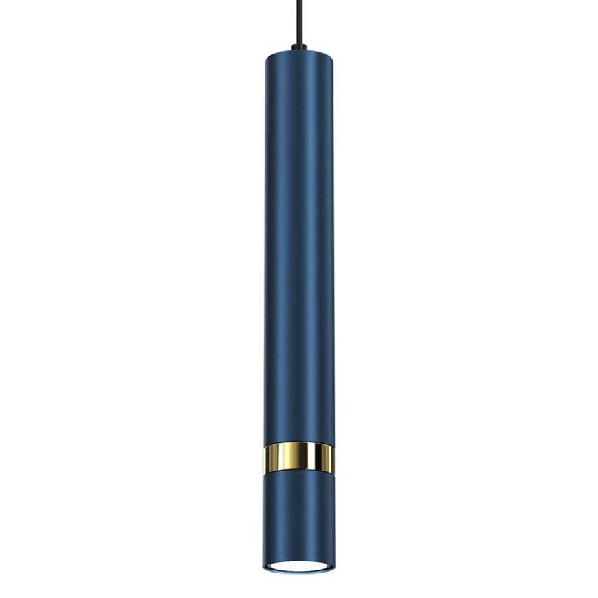 Lampadario a sospensione su cavo JOKER 1xGU10/25W/230V blu/oro