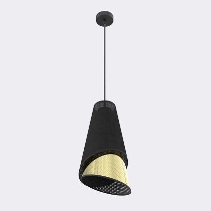 Lampadario a sospensione su cavo MODA 1xE27/15W/230V nero/oro