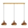 Lampadario a sospensione su cavo MUBA 3xE27/40W/230V in rame