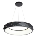 Lampadario a sospensione su cavo REUS LED/36W/230V 4000K Ø 61 cm nero
