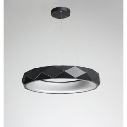 Lampadario a sospensione su cavo REUS LED/36W/230V 4000K Ø 61 cm nero