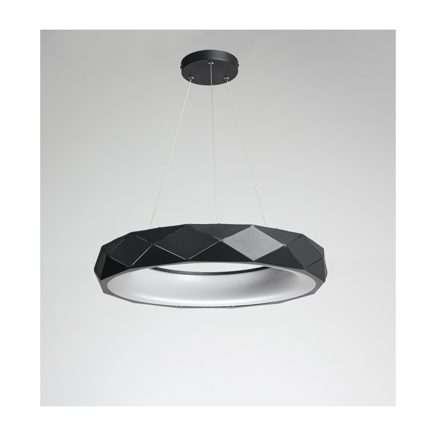 Lampadario a sospensione su cavo REUS LED/36W/230V 4000K Ø 61 cm nero