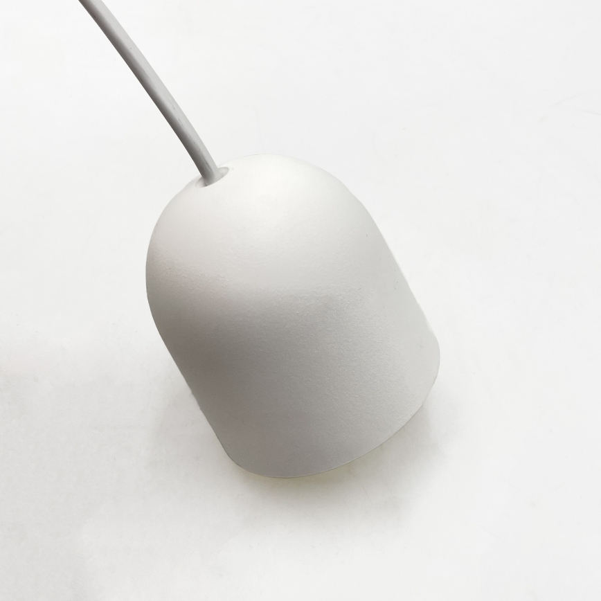 Lampadario a sospensione su cavo SIRJA PLISADO 1xE27/15W/230V Ø 35 cm bianco