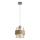 Lampadario a sospensione su cavo VALENTINO 1xE27/15W/230V beige/trasparente