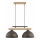 Lampadario a sospensione su cavo VERTA 2xE27/15W/230V marrone/beige