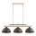 Lampadario a sospensione su cavo VERTA 3xE27/15W/230V marrone/beige