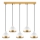 Lampadario a sospensione su cavo YILDO 5xE27/40W/230V bianco/oro