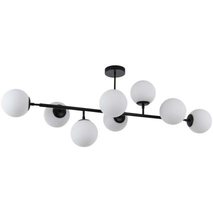 Lampadario a stelo DORADO 8xE14/40W/230V nero