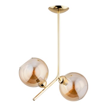 Lampadario a stelo LALEN 2xE27/60W/230V beige