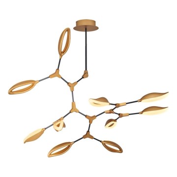 Lampadario a stelo LED ASTI 10xLED/7W/230V 3000K, finitura oro