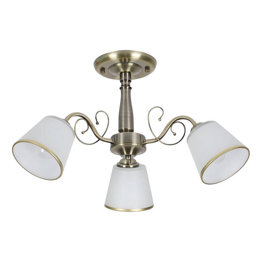 Lampadario a stelo LOSANNA 3xE14/40W/230V in ottone
