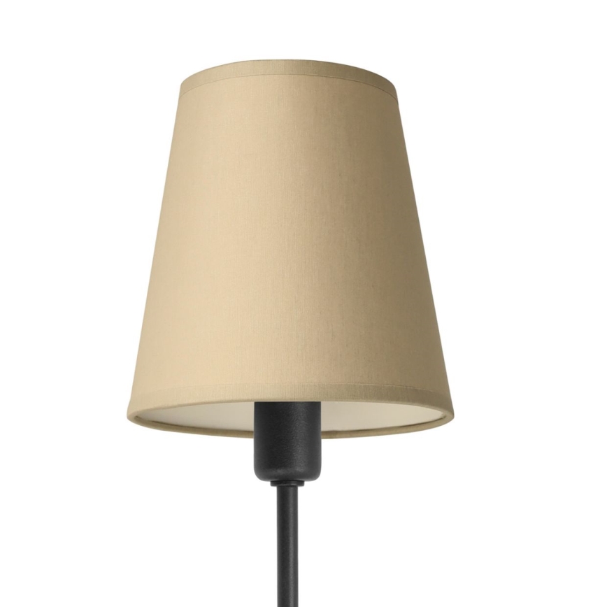 Lampadario a stelo MADELA 5xE14/40W/230V beige/nero