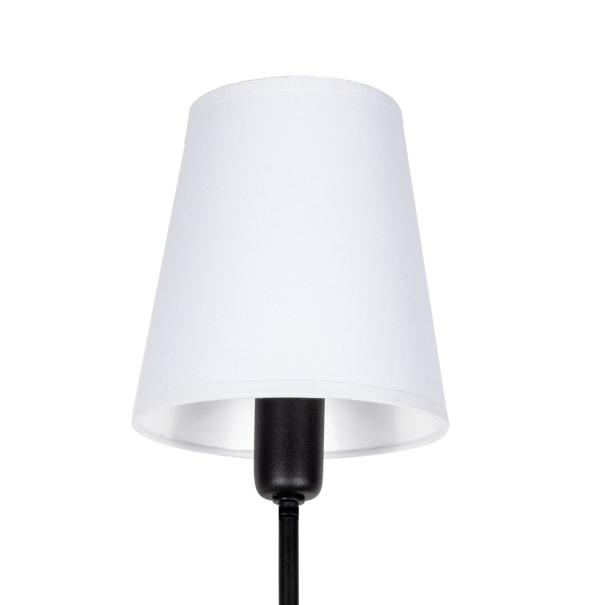 Lampadario a stelo MADELA 5xE14/40W/230V bianco/nero