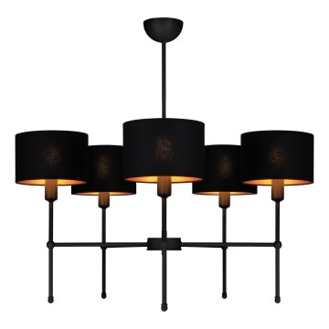 Lampadario a stelo MADELA 5xE14/40W/230V nero