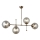 Lampadario a stelo POLINO 4xE27/40W/230V bronzo