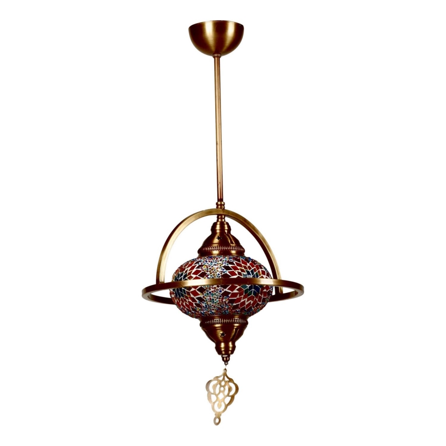 Lampadario a stelo YENI 1xE27/40W/230V bronzo