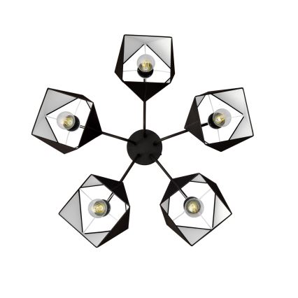 Lampadario ADAMANT 5xE27/15W/230V nero