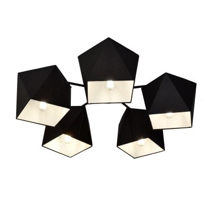 Lampadario ADAMANT 5xE27/15W/230V nero